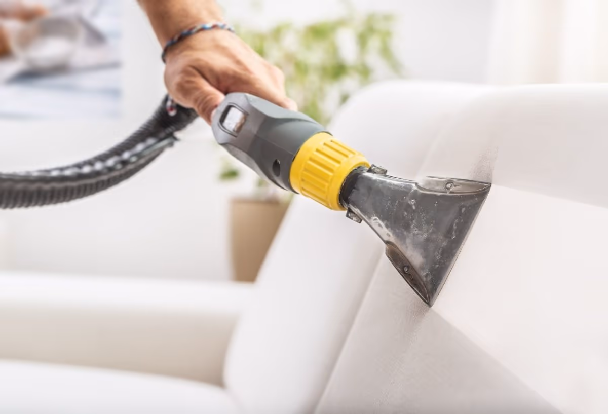 Detailed deep cleaning in a home
