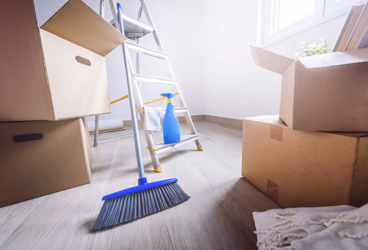 Empty property prepared with end-of-tenancy cleaning